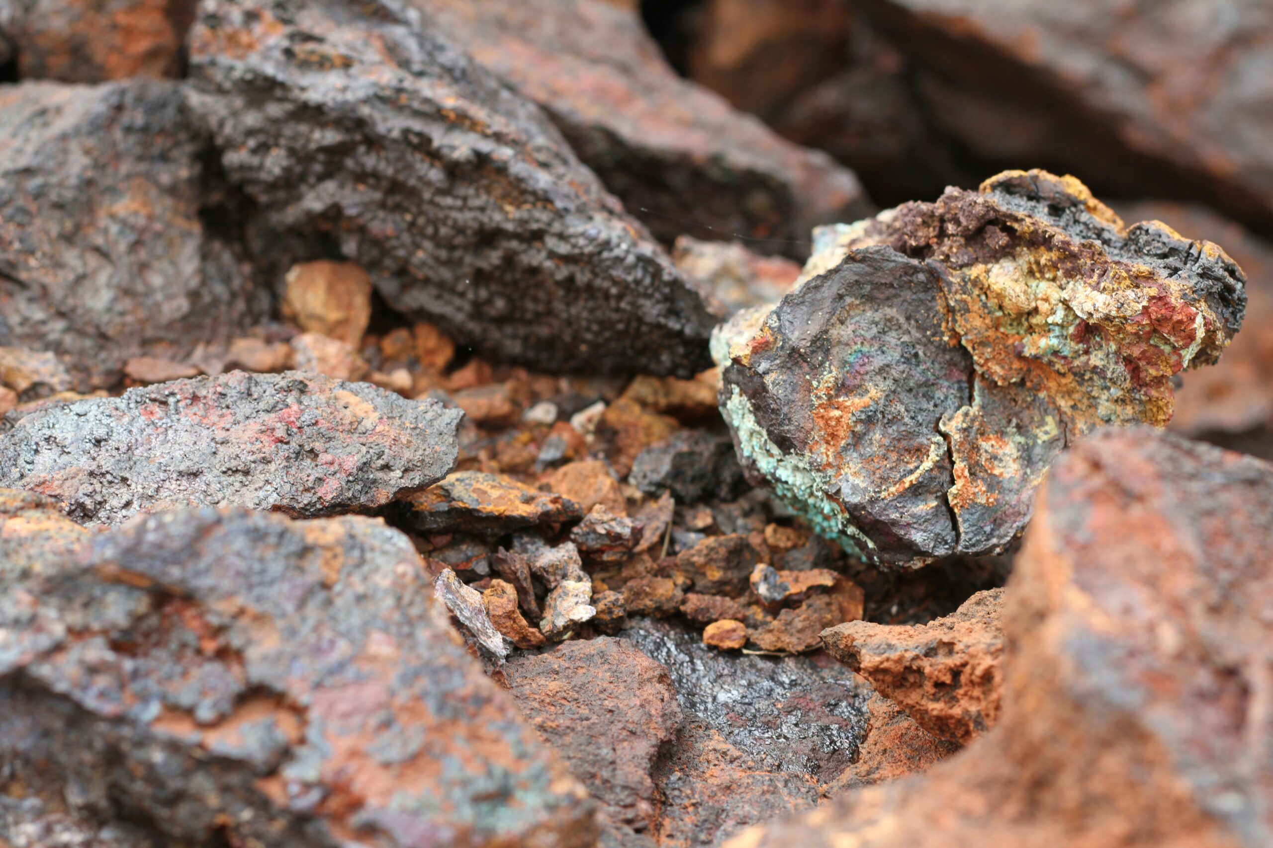 Ore containing copper, cobalt and nickel.