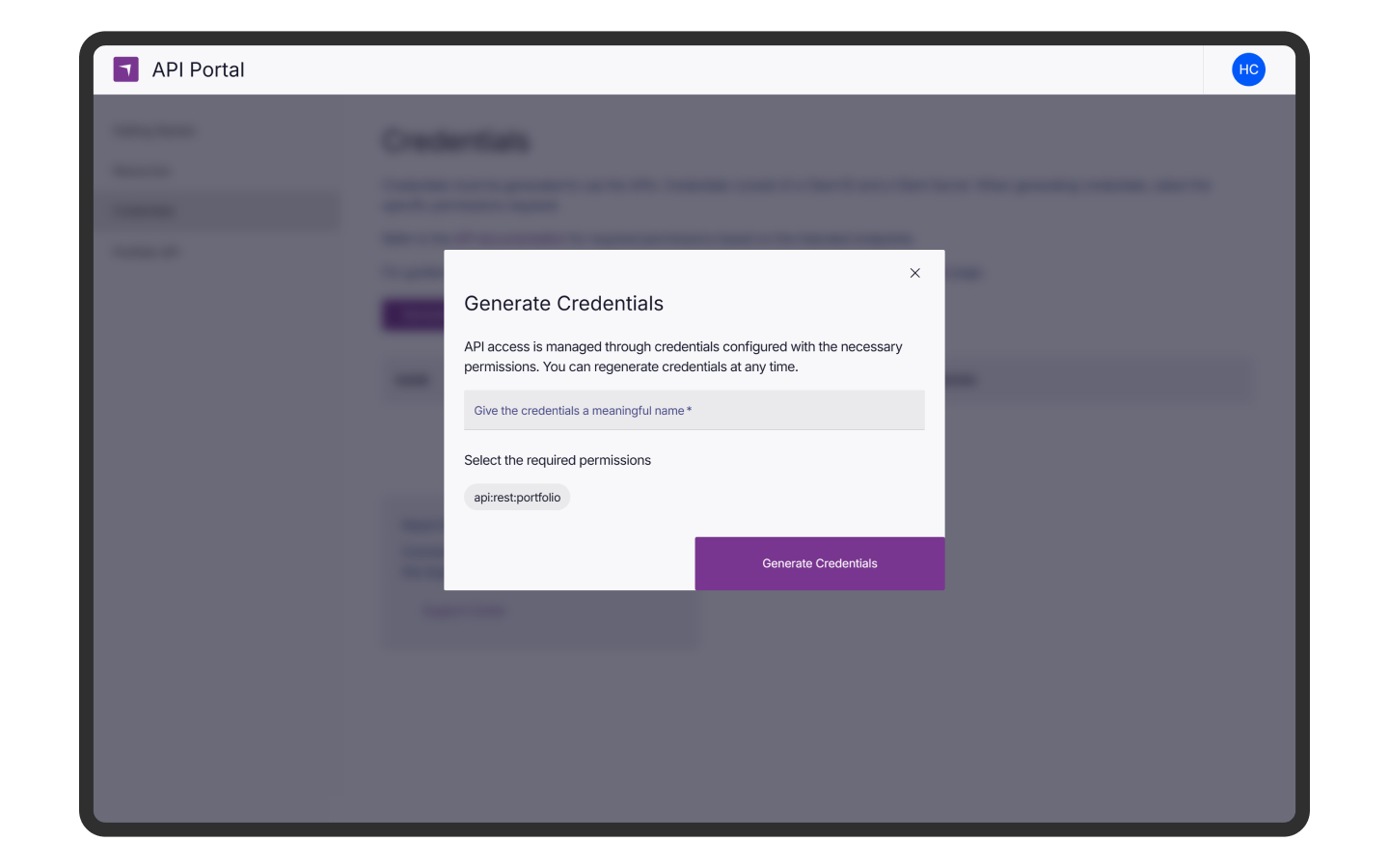 Neon API Portal - a product by Marex